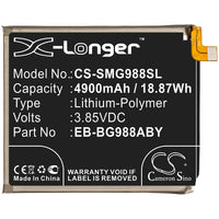 Battery for Samsung Galaxy S20 Ultra Galaxy S20 Ultra 5G SM-G9880 SM-G988B/DS SM-G988N SM-G988Q SM-G988U SM-G988U1 SM-G988W EB-BG988ABY