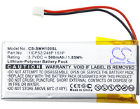 Battery for Sena SMH-10 SMH-10 Lifespan 1ICP52/248P 1S1P