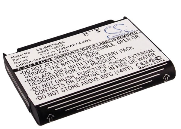 Battery for Samsung Intrepid I350 Jack I637 SGH-I637 SGH-i780 SGH-i788 SPH-I350 AB823450CA AB823450CABSTD AB823450CE AB823450CEC