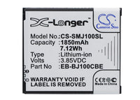 Battery for Samsung SM-J100M SM-J100MU SM-J100S SM-J100V SM-J100VPP EB-BJ100BBE EB-BJ100BCE EB-BJ100CBE EB-BJ100CBZ GH43-04412A