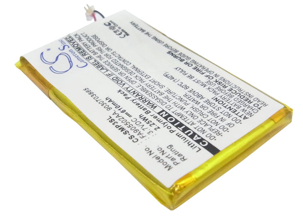Battery for Samsung YP-P3 YP-P3CB/XSH YP-P3JCB/XAA YP-P3JCS/XAA 16G YP-P3JCS/XAA 8G YP-P3JEB/XAA YP-P3JES/XAA 9030703865 FA905502AA