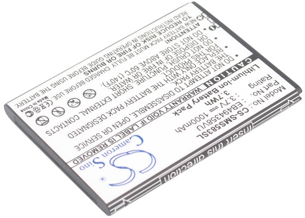 Battery for Samsung GT-S5838 GT-S6812i GT-S6818 GT-S6818V EB494358VU