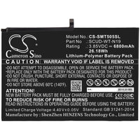 Battery for Samsung Galaxy Tab A7 10.4 2020 SM-T500 SM-T505 SCUD-WT-N19