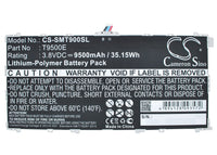 Battery for Samsung Galaxy TabPRO 12.2 Galaxy TabPRO 12.2 LTE-A 64GB SM-T900 SM-T905 T9500E