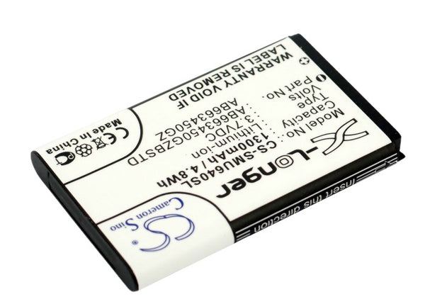 Battery for Samsung Convoy Convoy 2 Convoy 3 Convoy U640 Convoy2 U660 SCH-U640 SCH-U640 Convoy SCH-U660 SCH-U680 SCHU680MAV SCH-U680MAV AB663450BZ AB663450GZ AB663450GZBSTD