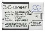 Battery for Samsung SGH-E250C SGH-X180 SGH-1167 SGH-E250 SGH-X168 GT-S5150 Glamour SGH-E218 SGH-X160 AB043446LA BST3108BEC/STD BST3108BEC BST3108BE BST3108BC AB463446BC AB043446LN AB043446LE