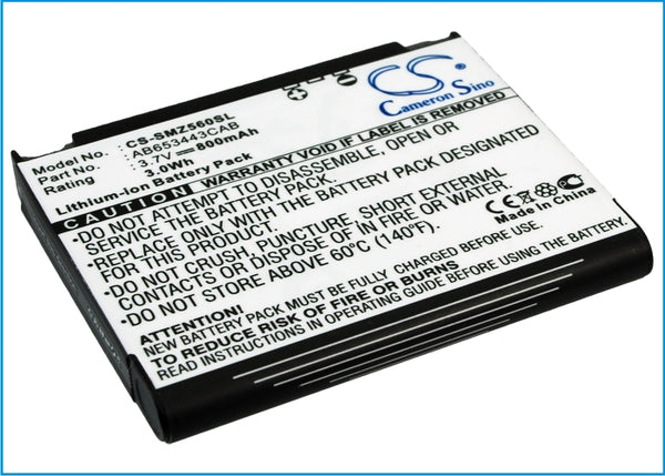 Battery for Samsung Gravity II T469 Gravity 2 GH-Z568 Freeform II R360 Sync A707 Freeform II Strive A687 Freeform 2 Strive AB603443AA AB603443AASTD AB603443CA AB603443CABSTD AB653443CAB AB653443CE