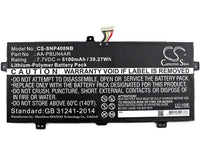 Battery for Samsung Notebook 9 900X5L NT900X5H-K34J NP940X3L-K01US NT900X5H-K33W ATIV Book 9 Spin NP940X3L-K02CN NP900X5L-K02US 900X5L-K02 NT900X5H-K27S/W 940X3L-K02 900X5L NT900X5H-K27W AA-PBUN4AR