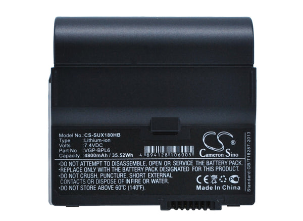 Battery for Sony VAIO VGN-UX71 VAIO VGN-UX72 VAIO VGN-UX38GN VAIO VGN-UX90S VAIO VGN-UX28CN VAIO VGN-UX1XN VAIO VGN-UX380N VAIO VGN-UX90PS VAIO VGN-UX380CN VAIO VGN-UX17GP VGP-BPL6 VGP-BPS6