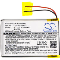 Battery for Sony MDR-XB650BT MDR-XB950B1 MDR-XB950BT 1-756-920-31 1-756-920-32 LIS1427HEPCC