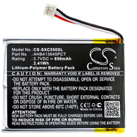 Battery for Sennheiser MB 660 PXC 550 AHB413645PCT