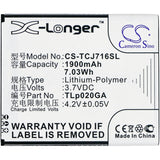 Battery for TCL J716D TLp020GA