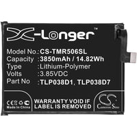 Battery for Alcatel 3L 2020 5029D TLP038D1 TLP038D7