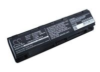 Battery for Toshiba Satellite C855 Satellite S855 Satellite C855D Satellite L855 Satellite P875 PA5024U-1BRS PABAS260 PA5026U-1BRS PA5023U-1BRS PA5110U-1BRS PABAS262 PABAS263 PABAS261 PABAS259
