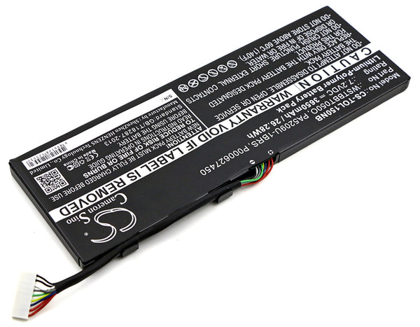 Battery for Toshiba Satellite L10T Satellite L10W Satellite L10W-B Satellite L10W-b1200 Satellite L10W-CBT2N0 Satellite L15W Satellite L15W-B Satellite L15W-B1302 P000627450 PA5209U-1BRS WSTBBT050O