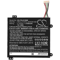 Battery for Toshiba Satellite Click Mini L9W-B Satellite Click Mini L9W-B-103 Satellite Click Mini L9W-B-100 Satellite Click Mini L9W-B 8.9 Satellite Click Mini L9W-B-107 A000381560 T10TC T8T-2