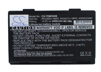 Battery for Toshiba Satellite M30X-S214 Satellite M40X-295 Satellite M30X-S171ST Satellite M40X-267 Satellite M30X-S1593ST Satellite M40X-259 Satellite M30X-S1592ST PA3395U-1BRS PA3421U-1BRS