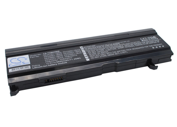 Battery for Toshiba Satellite A105-S4074 Tecra A6-104 PA3399U-1BRS PA3399U-2BRS PABAS077 PABAS076 PABAS057 PA3478U-1BRS PA3478U-1BAS PA3399U-2BAS