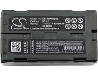 Battery for Topcon ES Total Station ES-600G ES-602 ES-602G ES-605 ES-605G Hiper II HiPer II Receivers HiPer V GNSS Receivers OS Total Station OS-602G OS-605G BT-L2
