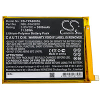 Battery for TP-Link Neffos N1 TP908A