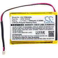 Battery for Telex PB24N PB24ND-TX Transmitter PB24ND-TX GPB 783448