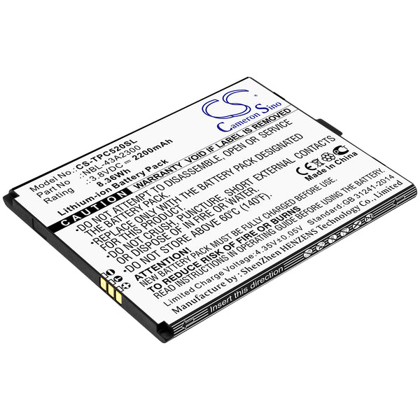 Battery for Neffos C5A C5A Dual SIM TP703A NBL-43A2300