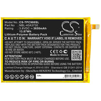 Battery for TP-Link Neffos C9 TP707A NBL-40A3730