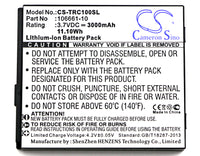 Battery for Trimble Mapper 50 TDC100 106661-10 106661-20