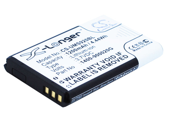 Battery for Unitech MS920 1400-900020G