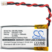 Battery for Vernier Electrode Amplifier Go Wireless Go Wireless pH Go Wireless Temp GW-BAT-100
