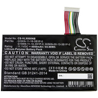 Battery for Hasee F117-F2k KP7GT Z7-KP7D2 Z7-KP7GT Z7MD2 Z7M-i7 R0 Z7M-i78172 D1 Z7M-SL7 D2 G15KN-11-16-3S1P-0 GI5KN-00-13-3S1P-0 GI5KN-11-16-3S1P-0