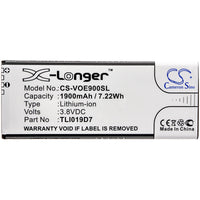 Battery for Vodafone Smart E9 VFD520 VFD527 VFD528 VFD529 TLI019D7