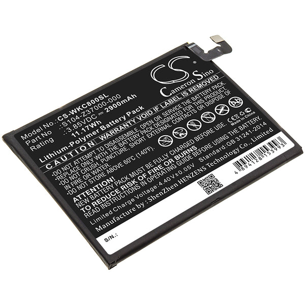 Battery for Wiko C800AE View 2 View 2 Pro W-C800 W-C860 356580H S104-Z37000-000 TLE1707 TLP17G26