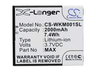 Battery for Wiko Rainbow 4G WAX L5503AE WAX