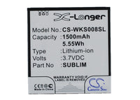 Battery for Wiko BLUSH Cink Slim CINK SLIM 2 IGGY N270 Sublim 4050 BLUSH SUBLIM