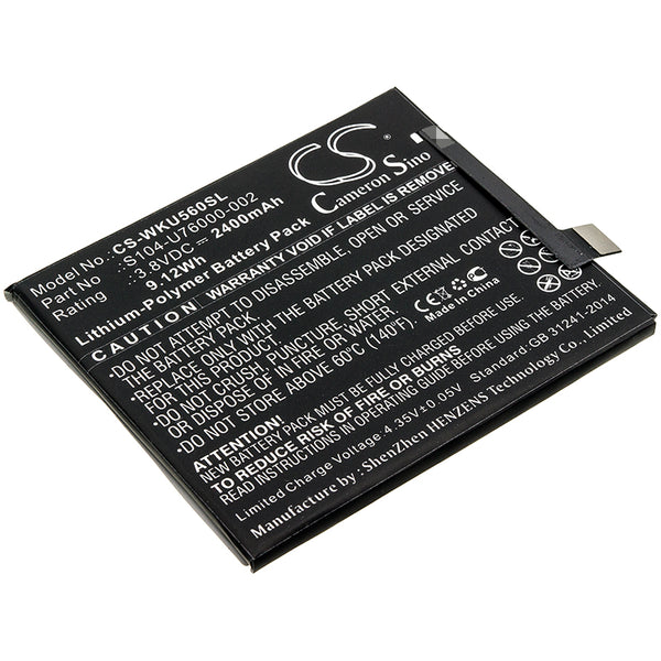 Battery for Wiko P4601 P5601 P6601 P6609 U Feel U Feel Lite U Feel Lite 4G S104-U76000-000 S104-U76000-002