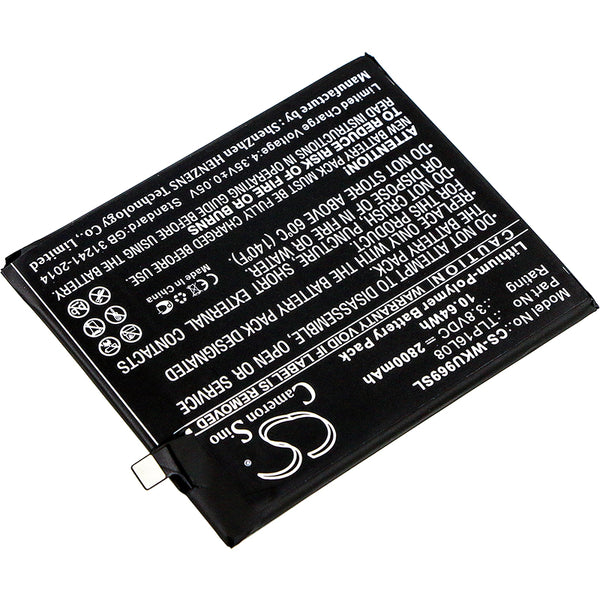 Battery for Wiko 9692 U Feel Prime TLP16L08