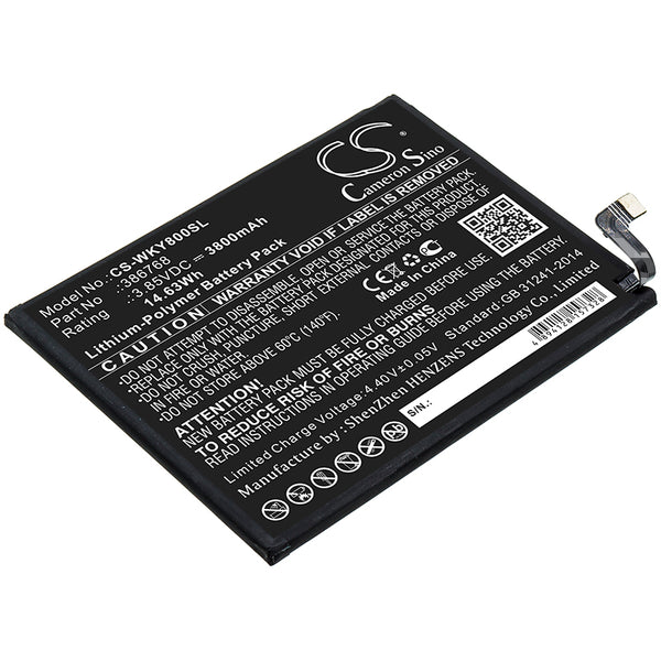 Battery for Wiko W-V720 Y80 386768