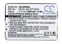 Battery for O2 XDA Atom XDA Atom Exec XDA Atom Pure XDA Comet XP-02