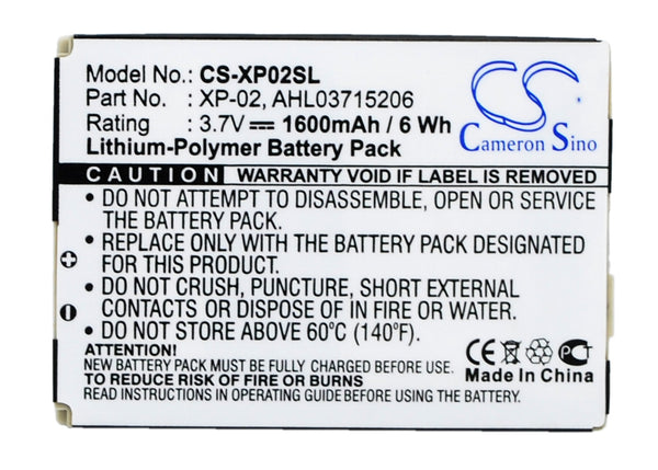 Battery for O2 XDA Atom XDA Atom Exec XDA Atom Pure XDA Comet XP-02