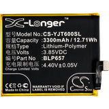 Battery for Oneplus 6 6 Dual SIM 6 Dual SIM Global 6 Dual SIM Global TD-LTE 6 Dual SIM TD-LTE A6000 A6003 BLP657