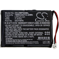 Battery for Zebra MP5020 MP5022 MP5030 MP5033 CC11075