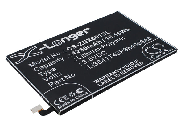 Battery for ZTE Nubia X6 NX601J Li3841T43P3h4068A8