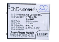 Battery for ZOPO 6530 ZP700 BT27S
