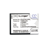 Battery for ZTE Blade A110 Blade A112 Blade A410 Li3715T42P3h604550 Li3816T43P3h604550