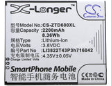 Battery for ZTE Blade D6 Blade D6 Dual SIM D6 Dual SIM TD-LTE LI3822T43P3h716042