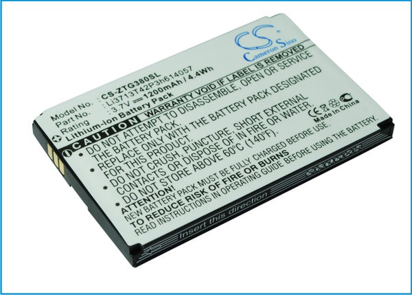 Battery for ZTE D800 D810 F165 F165i G380 G660 G661 J-G380 T165i U860 U862 Li3713T42P3h614057