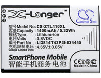 Battery for ZTE Blade L110 Blade L110 Dual SIM Li3814T43P3h634445