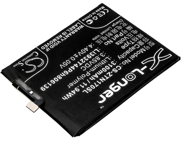 Battery for ZTE Blade V9 Nubia Z17 Nubia Z17 Dual SIM Nubia Z17 Dual SIM TD-LTE NX563J V0900 Li3931T44Ph806139 Li3932T44P6h806139