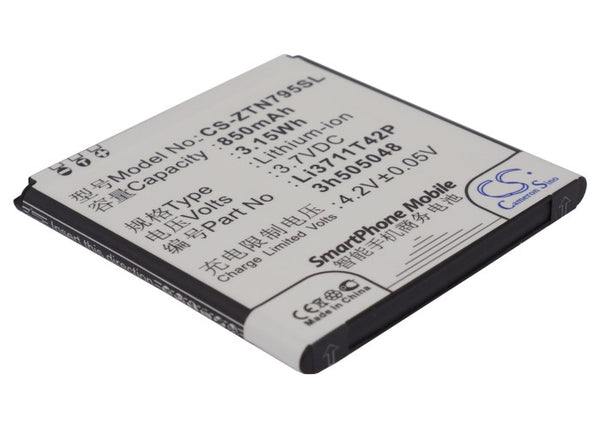 Battery for ZTE N795 U791 Li3711T42P3h505048